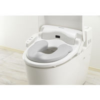 【1歳6ヵ月頃から】ソフト補助便座K 1グレー 1個 リッチェル 抗菌 やわらか素材