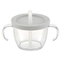 【6ヵ月頃から】アスター おうちコップマグ ストロータイプ ライトグレー 150ml リッチェル