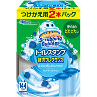 スクラビングバブル トイレスタンプ 贅沢フレグランス アロマティックサボン　1セット（詰め替え6本：2本入×3個） トイレ洗剤トイレ掃除 ジョンソン