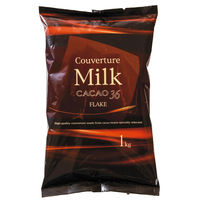 不二製油 ケ)業務用 クーベルチュールミルクフレーク 117031 1ケース(6個)　冷蔵（直送品）