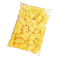 丸源飲料工業 業務用　IQFカットフルーツゴールデンパインアップルチャンク　1ケース　500G×18（直送品）