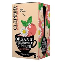 クリッパー（CLIPPER） カモミール＆ピーチ ティーバッグ【カフェインレス】 1セット（60バッグ：20バッグ入×3箱）