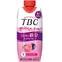 森永乳業 TBC 1日分の鉄分 ピーチミックス 330ml 1セット（24本）【紙パック】 飲料 サプリメントドリンク