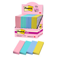 スリーエム(3M) ポストイット ふせん 付箋 強粘着 75mm×25mm マルチカラー3 1箱（24冊入） 5001SS-MC-3N