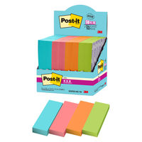 スリーエム(3M) ポストイット ふせん 付箋 強粘着 75mm×25mm マルチカラー1 1箱（24冊入） 5001SS-MC-1N