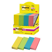 スリーエム(3M) ポストイット ふせん 付箋 強粘着 75mm×25mm マルチカラー8 1箱（24冊入） 5001SS-MC-8N