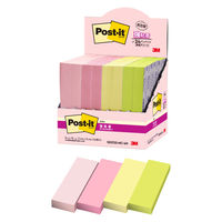 スリーエム(3M) ポストイット ふせん 付箋 強粘着 75mm×25mm マルチカラー4 1箱（24冊入） 5001SS-MC-4N