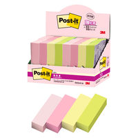 スリーエム(3M) ポストイット ふせん 付箋 強粘着 見出し 50mm×15mm マルチカラー4 1箱（32冊入） 7001SS-MC-4N