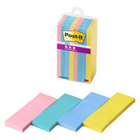 スリーエム(3M) ポストイット ふせん 付箋 強粘着 75mm×25mm マルチカラー3 1ケース（8冊入） 500SS-MC-3N