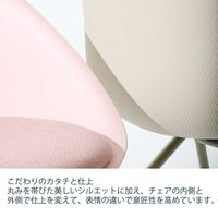 【設置込】イトーキ ワンチェア 木脚 座クッション エクリュベージュ×オフブラックW×オークナチュラル KLD954PV-H9W223 1脚（直送品）