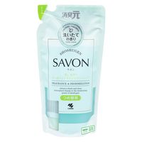 消臭元 SAVON お部屋 キッチン トイレ 玄関用 すっきりシトラスシャワーソープ 詰め替え 400ml 1セット（3個） 小林製薬