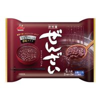 井村屋 ぜんざいファミリーパック 4人前 赤穂の天塩使用 濃縮タイプ 1セット（2個）