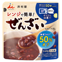 井村屋　レンジで簡単糖質・カロリー50％オフぜんざい　140g  1セット（2個）レンジ対応