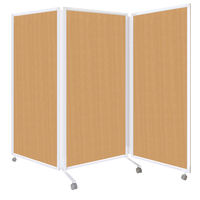トーカイスクリーン 折りたたみ3連スクリーン 幅2784×奥行476×高さ1803mm ナチュラル SAN-1827 ナチュラル 1台（取寄品）