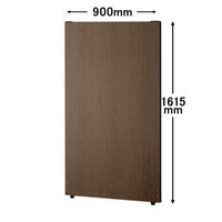 トーカイスクリーン MSパネル ブラックフレーム 幅900×高さ1615mm ミディアムウッド MSWB-1609Mw 1枚（取寄品）