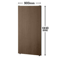 トーカイスクリーン MSパネル ブラックフレーム 幅900×高さ1830mm ミディアムウッド MSWB-1809Mw 1枚（取寄品）