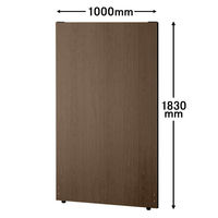 トーカイスクリーン MSパネル ブラックフレーム 幅1000×高さ1830mm ミディアムウッド MSWB-1810Mw 1枚（取寄品）