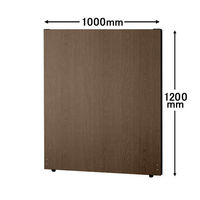 トーカイスクリーン MSパネル ブラックフレーム 幅1000×高さ1200mm ミディアムウッド MSWB-1210Mw 1枚（取寄品）