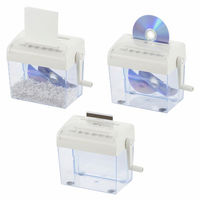 株式会社オーム電機 クロスカットハンドシュレッダー ホワイト 00-5646 1個