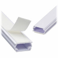 株式会社オーム電機 テープ付ABSモール 2号 1.8m ホワイト 10本入 00-7378 1個（直送品）