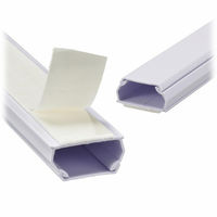 株式会社オーム電機 テープ付ABSモール 3号 1.8m ホワイト 10本入 00-7379 1個（直送品）