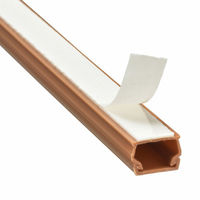 オーム電機 テープ付ABSモール1号 1m ブラウン 00-9577 1個