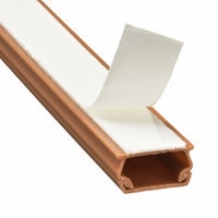 オーム電機 テープ付ABSモール2号 1m ブラウン 00-9804 1個