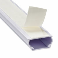 オーム電機 テープ付ABSモール3号 1m ホワイト 00-9900 1セット(10個)