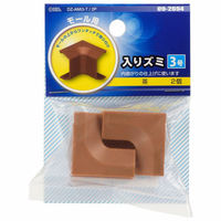 オーム電機 モール用入りズミ3号 茶 2個入 09-2694 1個