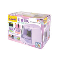 クツワ 電動鉛筆削りドッチモ パープル RS041PU 1個