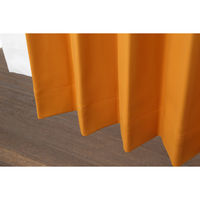フォレストリンク 防炎遮光1級カーテン 1350×1500mm オレンジ 1セット(2枚入)（直送品）