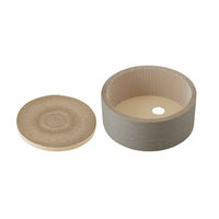 アイリスオーヤマ 爪とぎ 爪研ぎ 猫 壁 縦型 ダンボール 段ボール 日本製 モチーフ爪とぎ ボウルタイプ P-MTB-42 ブラウン（直送品）