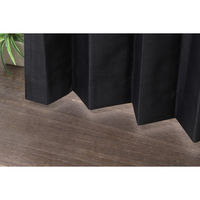 フォレストリンク 完全遮光カーテン 1500×1780mm ブラック 1セット(2枚入)（直送品）