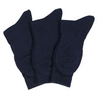 コーコス信岡 女性用ストレッチソックス 3P F ネイビー S3220 1パック