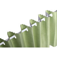 フォレストリンク 完全遮光カフェカーテン 1400×1000mm ライムグリーン 1枚（直送品）