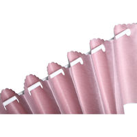 フォレストリンク 完全遮光カフェカーテン 900×500mm ライトピンク 1枚（直送品）
