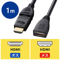 HDMI延長ケーブル 4K30Hz ハイスピードHDMI 3Dコネクタ KM-HD20-3DEN10N 1個 サンワサプライ