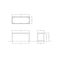 【軒先渡し】ニシキ工業 カウンターテーブル 幅1500×奥行600×高さ720mm ティンバー AQB-H1560-TB 1台（直送品）