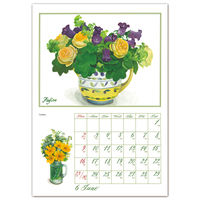 フロンティア 2024年壁掛けカレンダー　橋本不二子　Roses　L CAL-130 2冊（直送品）