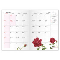 フロンティア 2024年ダイアリー クラシックローズ 紫 A6 DY-088 3冊（直送品）