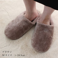 ストロング オールボア チャールススリッパ Mサイズ ブラウン 1足 62-3-053（直送品）
