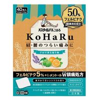パスタイムFXこはる 40枚 10箱セット 祐徳薬品工業　アロマ香る貼り薬 フェルビナク配合 肩の痛み 腰痛【第2類医薬品】