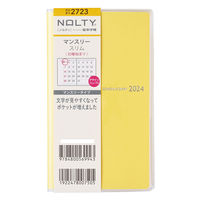 【2024年版】NOLTY マンスリー スリム 日曜始まり イエロー 2723 1冊 日本能率協会マネジメントセンター（直送品）