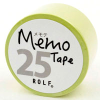 プリントインフォームジャパン gnotes ロール付箋 メモテープ メモテ 25mm幅×10m リーフグリーン 1329-0016-0320 1個
