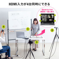 サンワサプライ ダイレクト:HDMIキャプチャー(4入力) 400-MEDI038 1個（直送品）