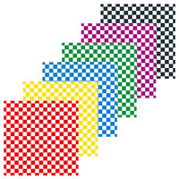 トーヨー 和紙千代紙 彩り市松 6色調 15×15cm 010613 1冊（24枚）