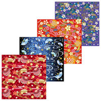 トーヨー 抗菌 京友禅千代紙 4柄 15×15cm 007075 1冊（32枚）