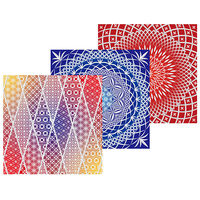 トーヨー 切子風千代紙 15×15cm 010625 1冊（18枚）