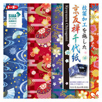 トーヨー 抗菌 京友禅千代紙 4柄 15×15cm 007075 1セット（160枚：32枚×5）