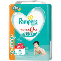 パンパース おむつ パンツ はいはい Mサイズ（5～10kg） 1セット（74枚入×3パック）さらさらケア メガジャンボ P&G
